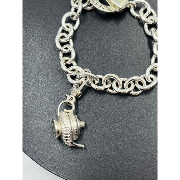 My Flat in London MFIL Tea For You Tea For Me Tea Time Teapot Charm Bracelet - Picture 3 of 12